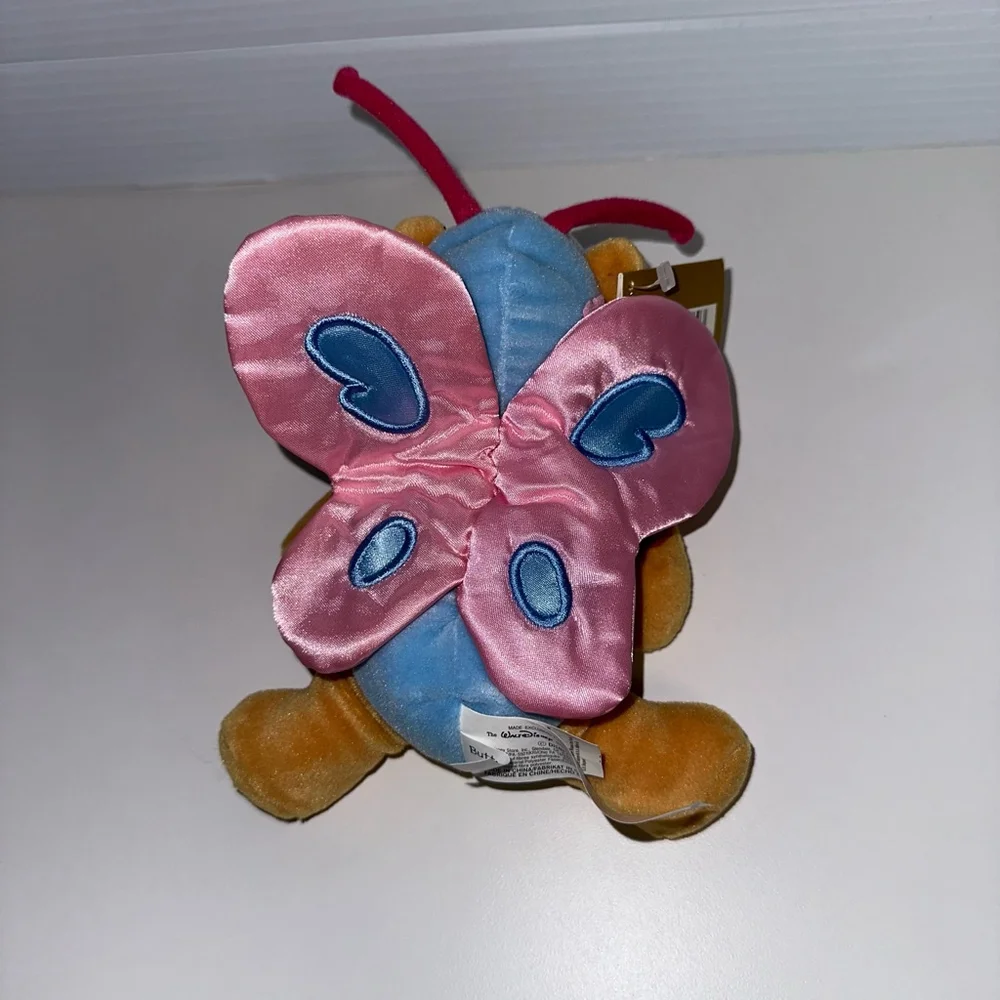 Walt Disney Easter 2000 WINNIE THE POOH AS BUTTERFLY Bean Bag STUFFED ANIMAL NEW